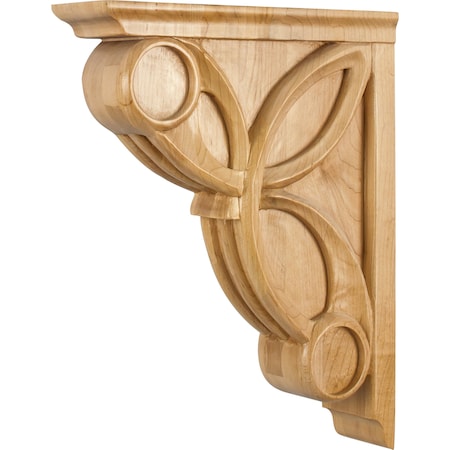Hardware Resources 3" Wx11-5/16"Dx14"H Maple Celtic Weave Art Deco Corbel COR6-3MP